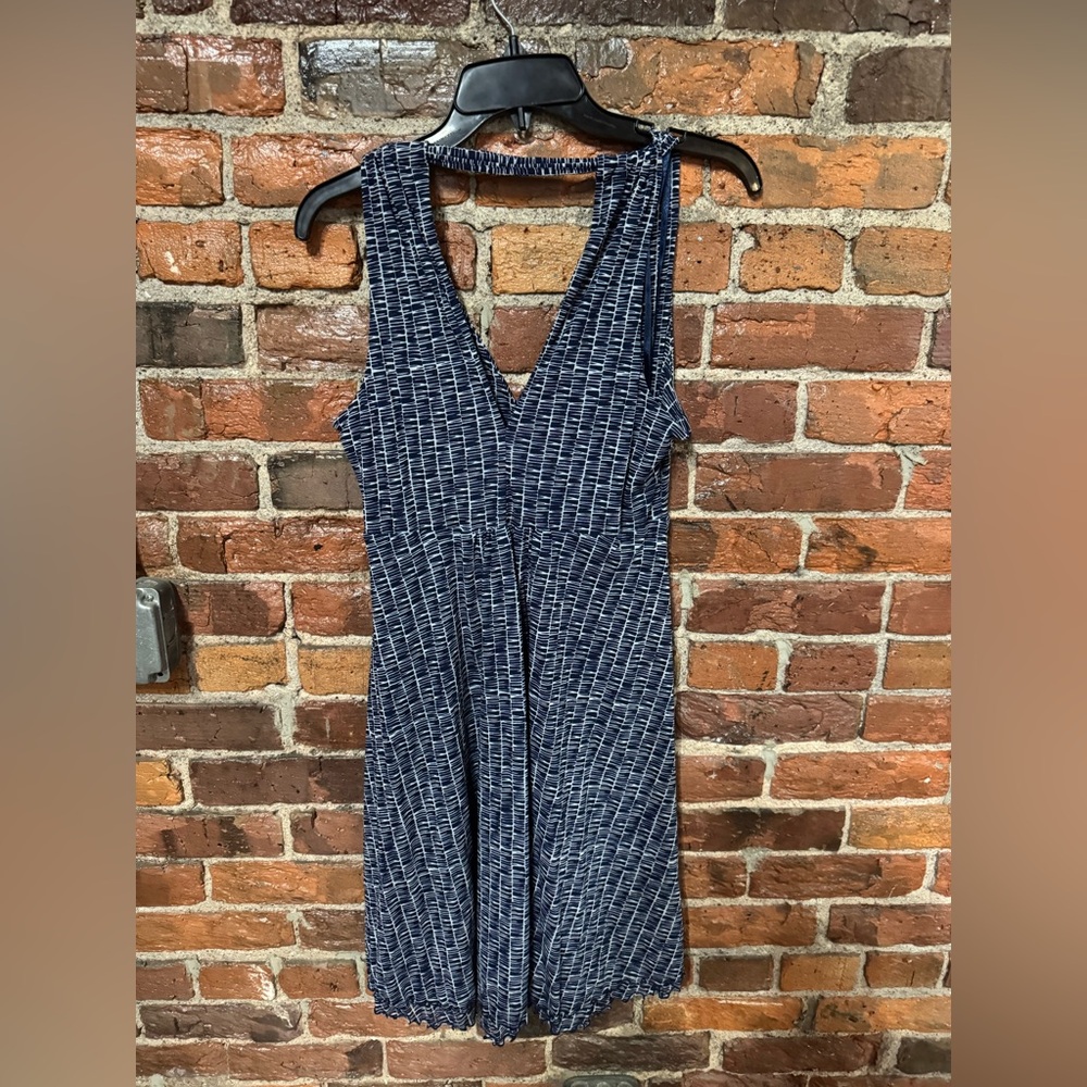 Kenneth Cole New York Navy and White Printed Mini Dress Size Extra Large - Picture 9 of 9